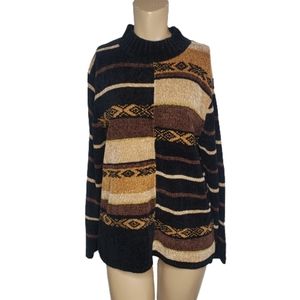 Vintage cabin creek sweater knit Multicolor size M